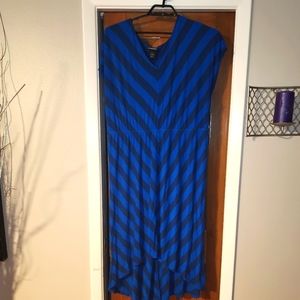 Lane Bryant chevron hi lo dress